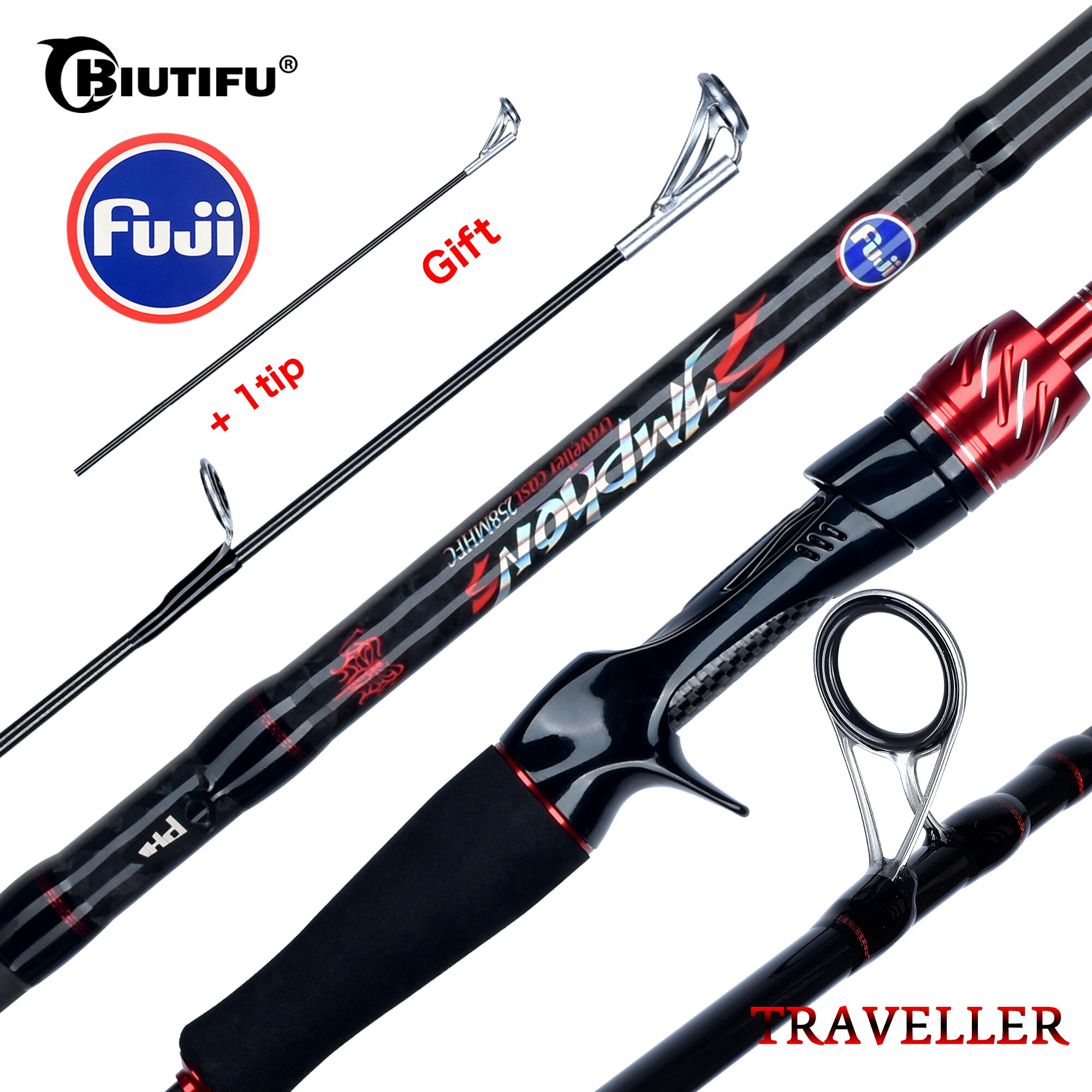 Fishing Rod Surf - BIUTIFU Traveller Спиннинг Casting Fuji Lure