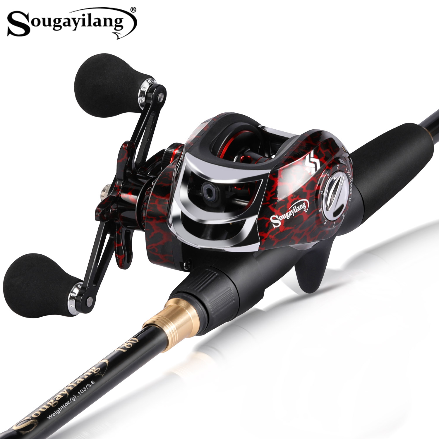 Fishing Rod Combo - Комбинированная телескопическая легкая карбоновая удочка Sougayilang