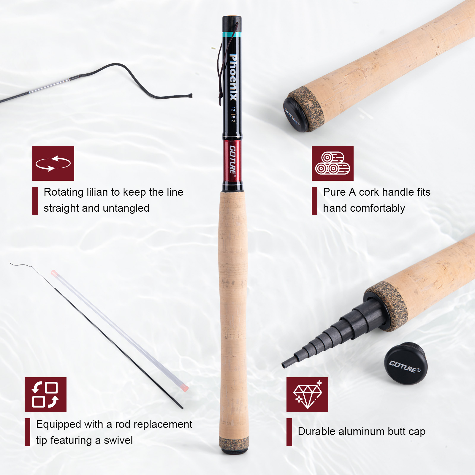 Набор для тенкары Goture 3.6м  – обзор и цена Fishing Rod Fly