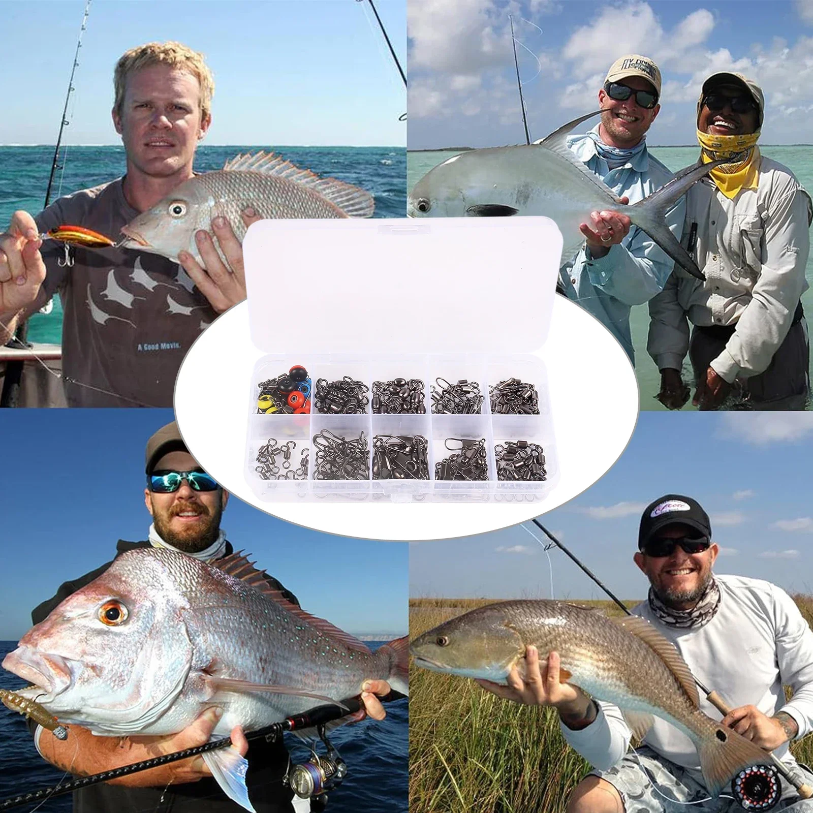 115 шт. комплект поворотных со – обзор и цена Fishing Rod Building Kit